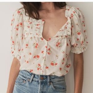Doen Farley Top In Sweet Abelia